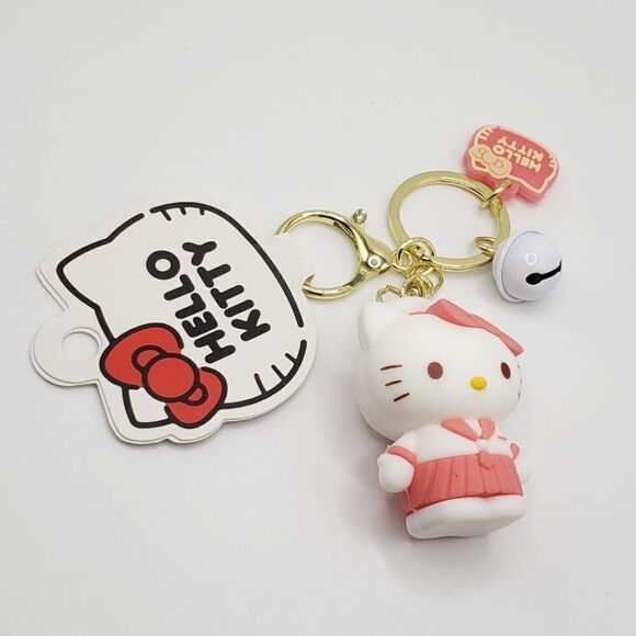 Brand New Hello Kitty Pink Sailor Keychain #6 - Picture 3 of 4